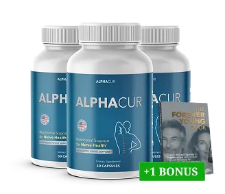 3 Bottles AlphaCur Neuropathy Relief